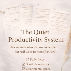 The Quiet Productivity System Bundle for Restart Your Life