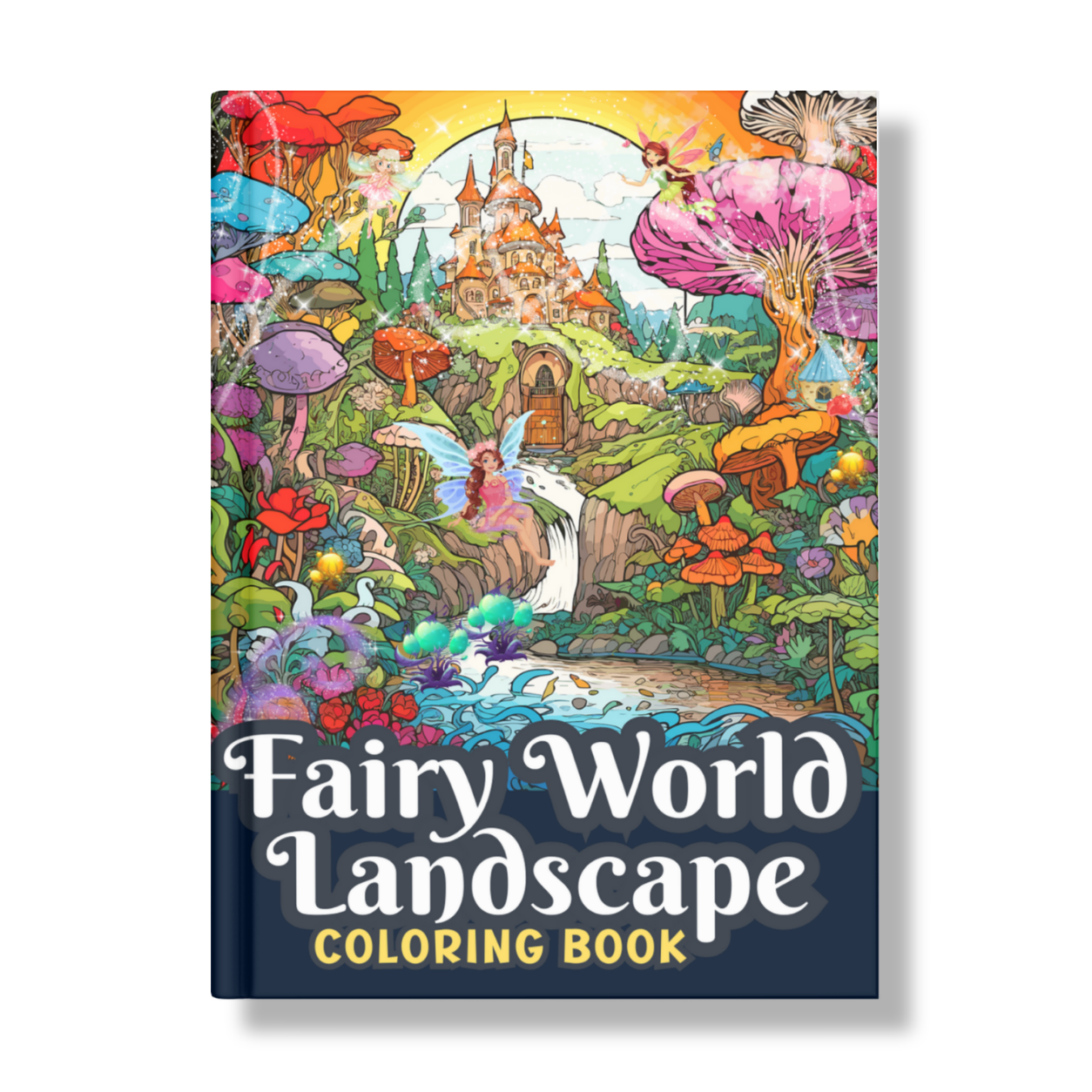 Fairy World Landscape Coloring Book