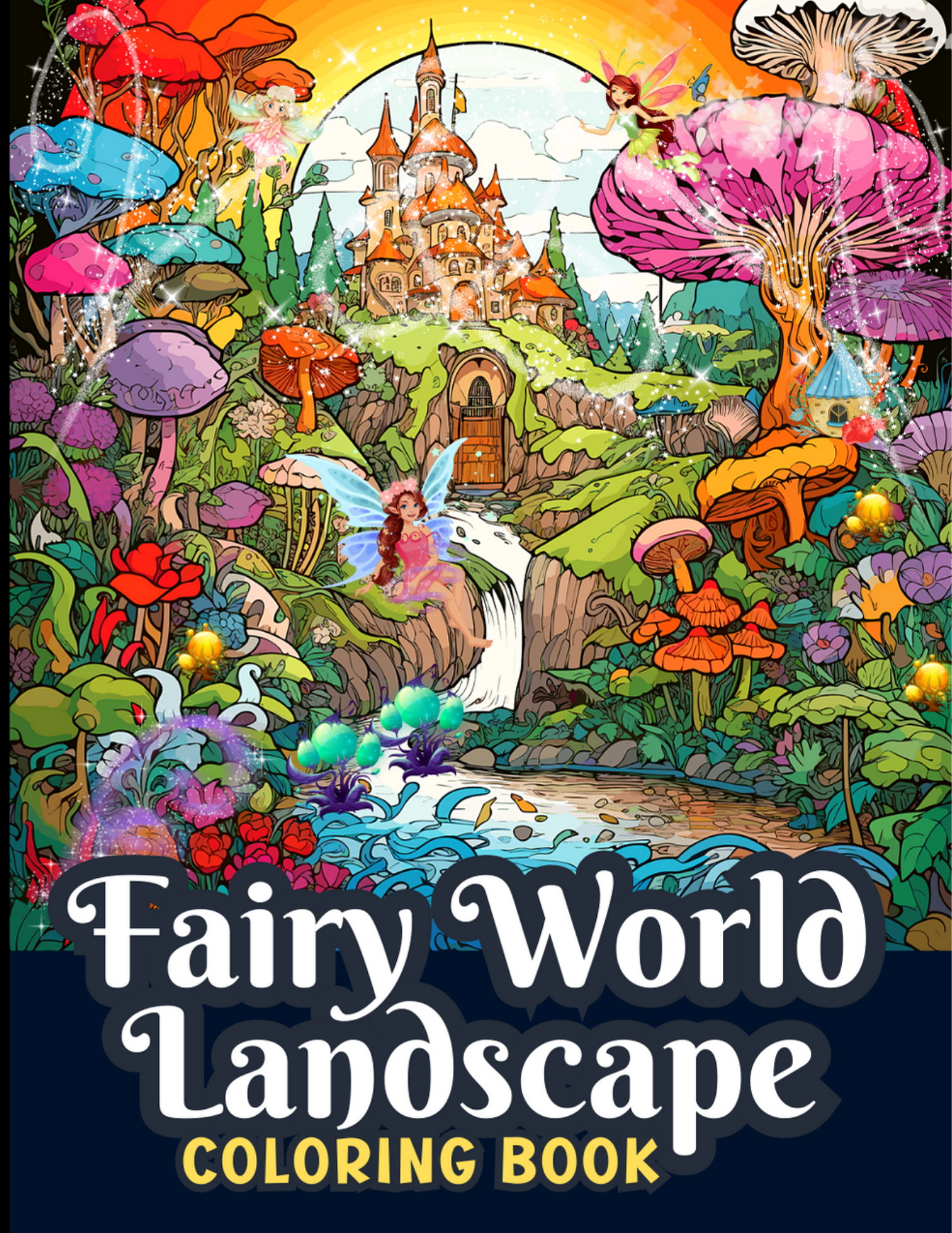 Fairy World Landscape Coloring Book - Image 2